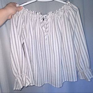 Off the shoulder flowy top